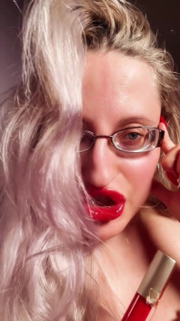 Perfect Lips Red Lip Gloss Lipstick Fetish Findom Goaldigger Lips Addiction
