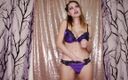 Lady Mesmeratrix Official: Coaching masturbatoire en lingerie violette sexy