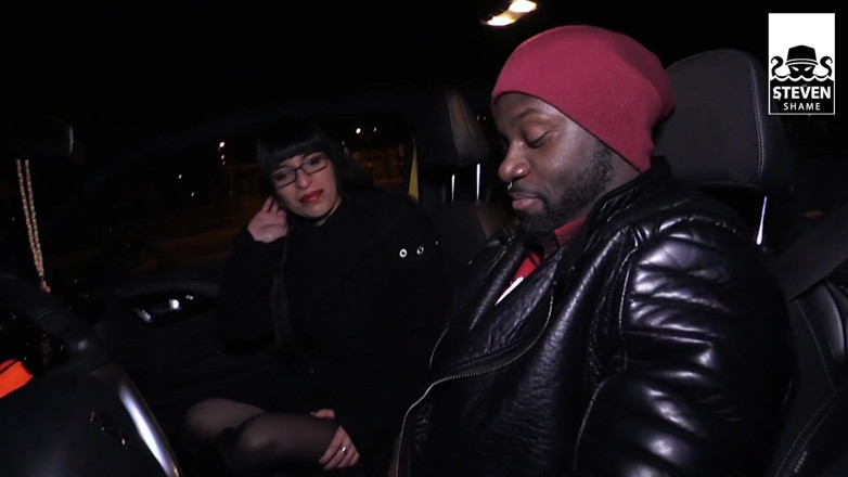 Steven Shame: 8 inches big black dick, hardcore interracial outdoor in the...