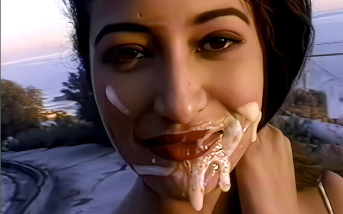 Rodney Moore: Outdoor Messy Facial Fuck Vintage Nadia