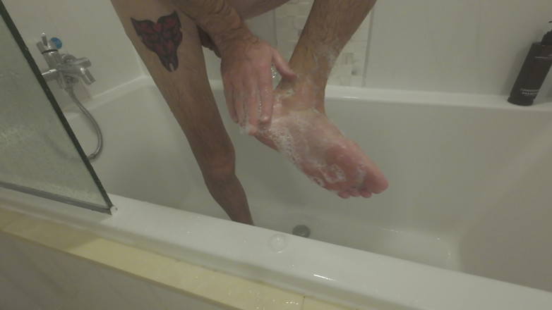 Big dick dadddy: Lavar mis pies para mis adoradores de pies