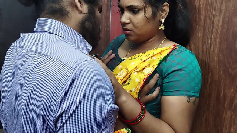 Vaishnavysharunraj: Romansa setengah saree gadis hot mallu dengan lip lock, romansa...