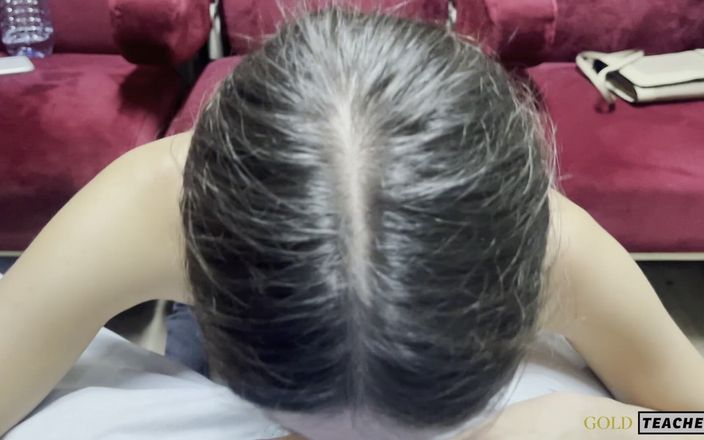 GoldTeachers: 淫乱は電車のPOVで精子を得るまで吸う