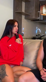 Busty MILF Silvana Lee Invites Her Friend to Watch a Movie but She Is Horny