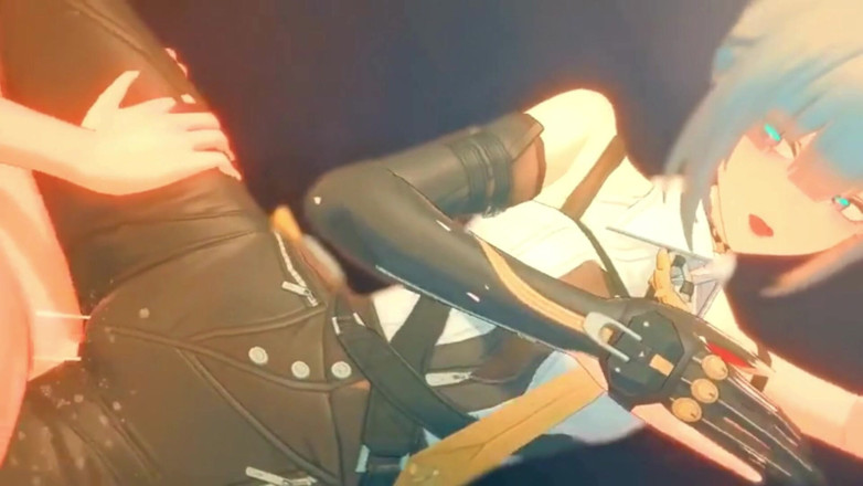 NSFWOtaku: Zenless Zone Zero - Horny Evelyn Squirting Everywhere While Taking a...
