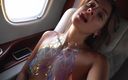 Watch for beauty: Maria Stripping herself naked in a private jet is a...