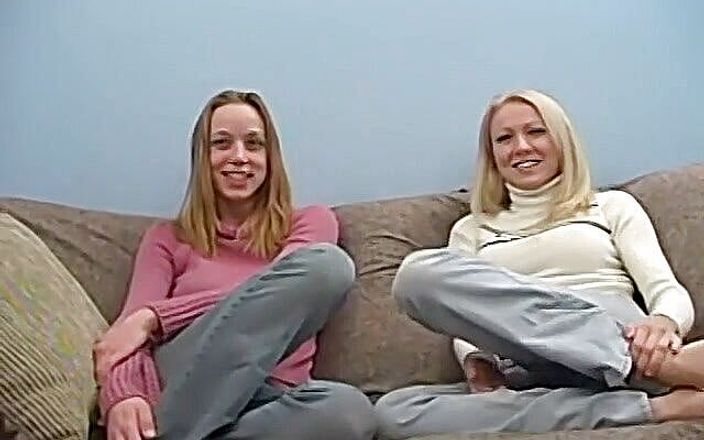 Homegrown Video: Gorgeous college chicks work together on one dick