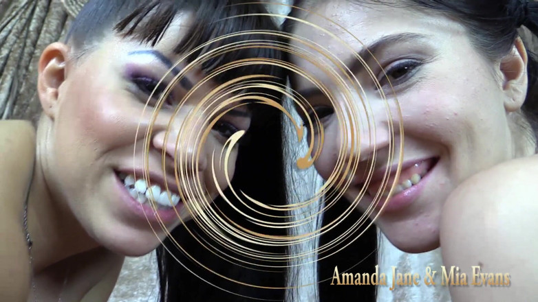 Private Porn Girls: Amanda and Mia - 2 bi-girls play with themselves and the cameraman -...