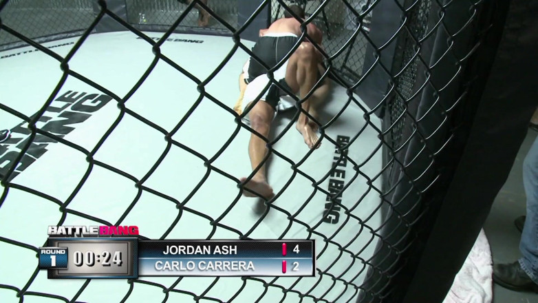 Get Your Fix: Brunette ring girl fucks the MMA winner with huge facial