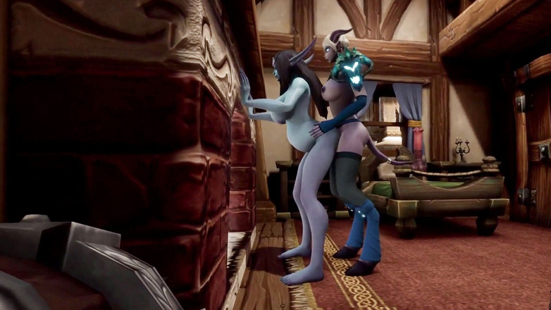 Wraith Futa: किन्नर दानव चिमनी के सामने गर्भवती योगिनी को चोदता है