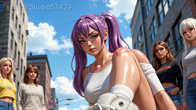 Studio 57429: Giantess Crush in Sneakers, Converse, Foot Domination Femdom