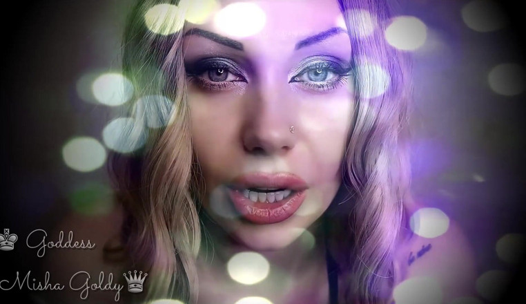 Goddess Misha Goldy: My strong gaze makes you dumb! Mesmerizing eye contact &amp; ASMR &amp;...