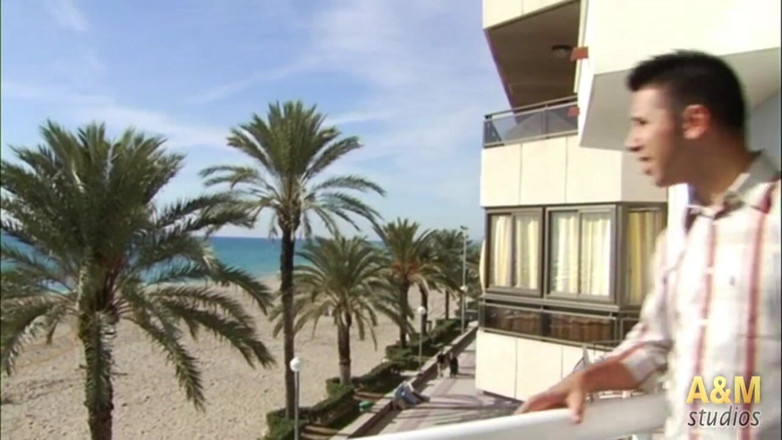 A&M Studios: Mature brunette on the beach is seduced by a Spanish...