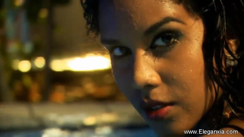 Eleganxia: Sexy Indian babe in the swimming pool