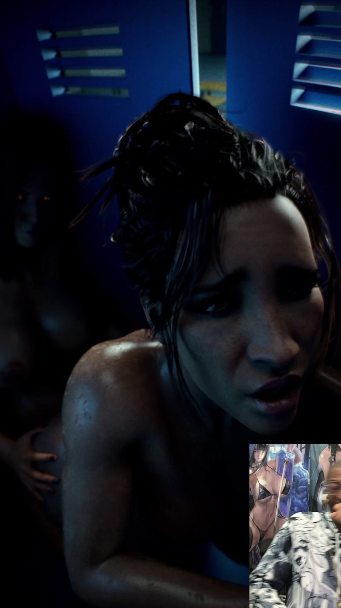 L6RD7BLU3 FUTA: Panam se fait enculer par V transsexuelle dans les vestiaires...