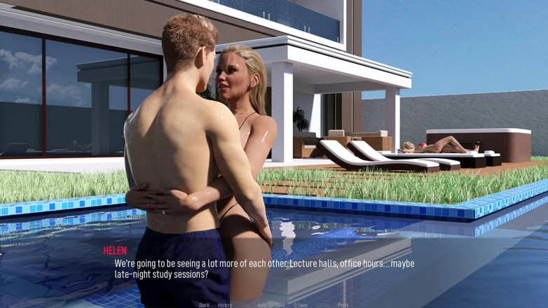 Dirty GamesXxX: Shared Desire: Sexy Hot Wives in Bikini by the Pool -...