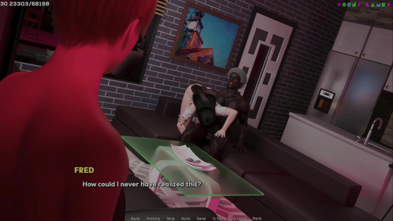 Porny Games: Shadows of Desire by Shamandev - Androgynous Boyfriend Catches His Busty...