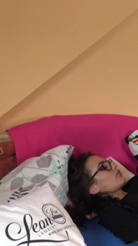 Amazing Brunette Relaxing with Her Friend