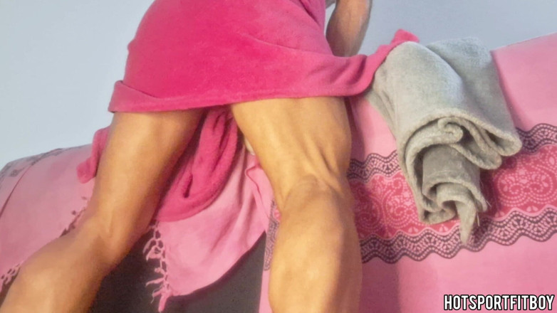 Hotsportfitboy: Big Dick Handsfree Ride Fleshlight - Showing Tight Ass &amp; Swinging Balls,...
