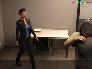 Porny Games: Project Hot Wife - Police Station Flashing Part 34