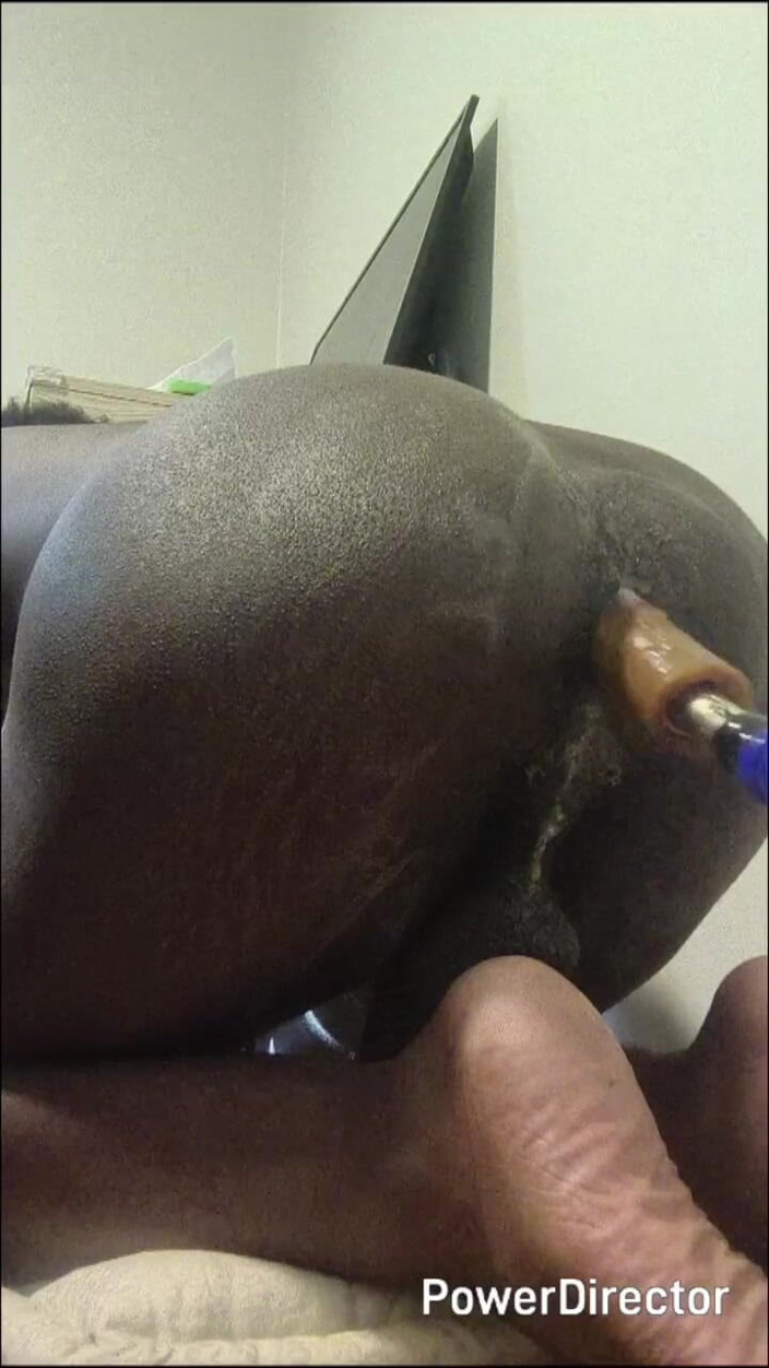 DaBlackFemboy: Femboy Addicted to Dildo Hands Free Creamy Orgasms on Fuck...