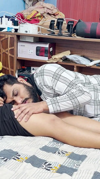 Malayali Boss Girl Feet Massage by Boy Staff
