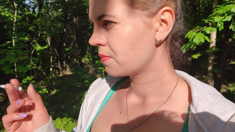 DirtyLubov: Ngoài trời miệng và âm hộ fuck