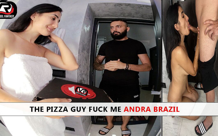 VR PORN: Giao pizza với Andra Brazil