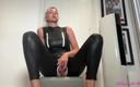 Danielle Maye: Leather Catsuit Smoking Riding Dildo