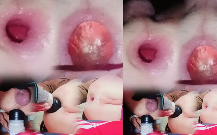 Culopeke: Il suo grosso sedere cerca persino di infilare una bottiglia...