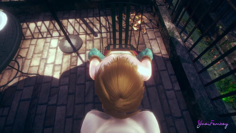 Yaoitube: Zelda Yaoi Femboy - 링크 POV 오럴 (무수정)