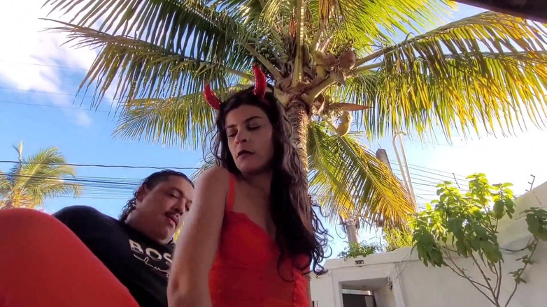 Paty Bumbum: Gadis syaitan untuk zakar ini duduk, bercinta dari pantat dan...