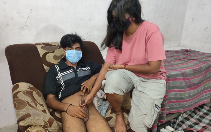 Indian Teen Girl's: Desi Stepbrother Holds Stepsister's Mouth, They Have Sex Indian Bhabhi...
