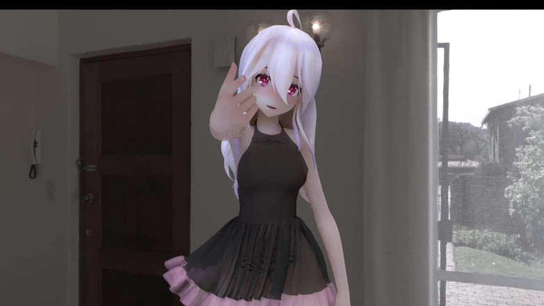 MikuMotion: [mmd] Fraco chocolate crema vestido de seda negra anal con...