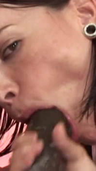 Whore can't get enough of his large black cock fucking her balls deep