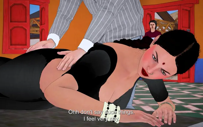 Piya Bhabhi: Desi Indian Stepmom Pink Pussy Black Saree the Stepson Fell...