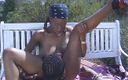 Black Jass: Beautiful black babe gets her pussy licked and fucked outdoors