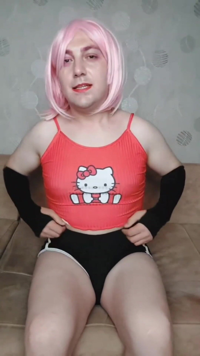 Kitty_Cross: Cute Shorts Cowgirl Sissy Smooth Legs Big Booty