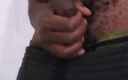 Kenyandick: Skinny Solo Cute Black Boy Vigorously Rubbing His Huge Cock...