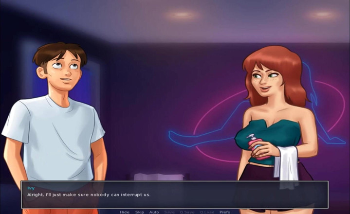 Hentai World: Summertime saga - ride contrary red hair condom