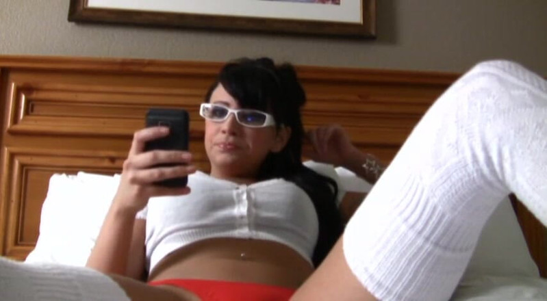 Femdom Austria: Rude brunette teen mocks you