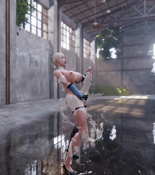 Velvixian3Futanari: Kaine berusaha menenangkan waria futa ereksinya yang keras