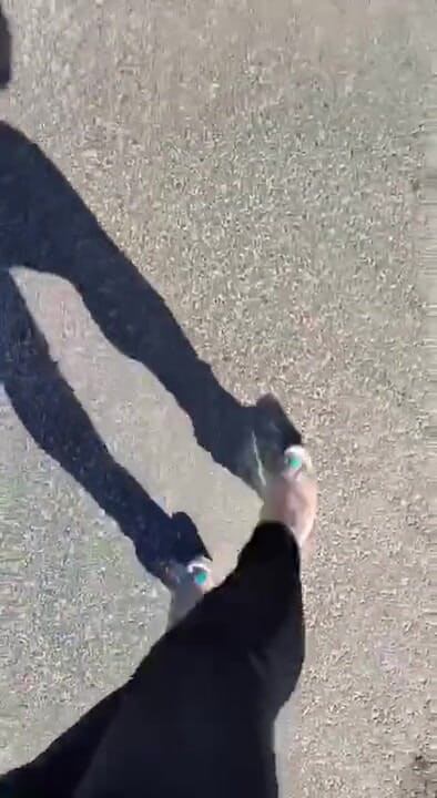 BadCat: Sexy legs walking in high heels