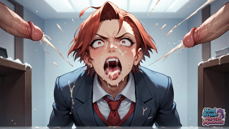 Mind Break Hentai Madness: Mind break follia mentale ufficio orgia tripla penetrazione squirting