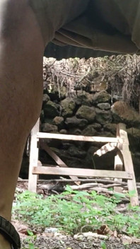 Pee Outdoors, Let's See if Someone Catch Me!