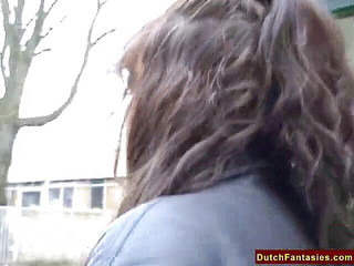 Dutch Fantasies: Morena milf consigue su mojado coño follado y tocado