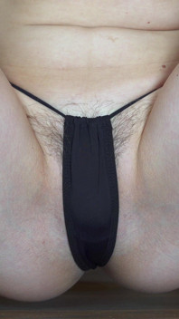 Trying on Haul Sexy Panties and Squatting to See Big Pussy Bulging