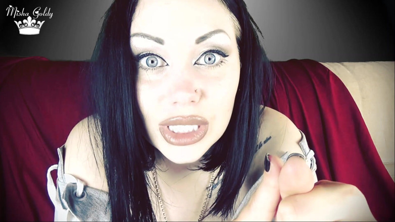 Goddess Misha Goldy: Me and your wife leaving your tiny cock