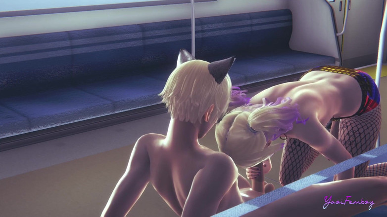 Yaoitube: Sebevražedné komando Yaoi - sledujte dovednosti Harley Quinn Femboy rukou a ústy