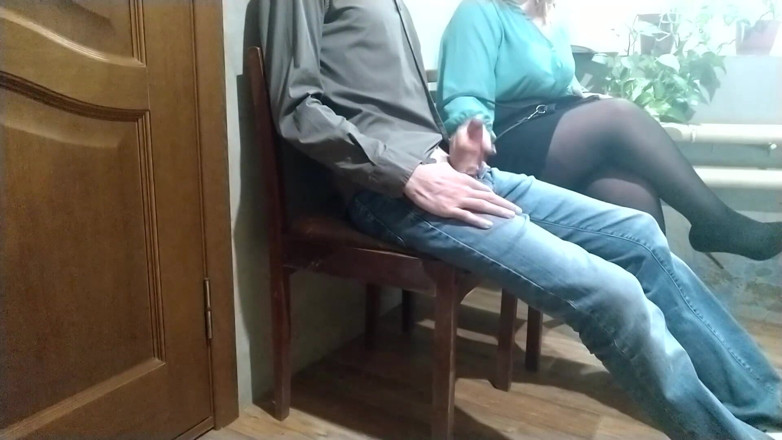 OurFetishLife: Stranger woman in the waiting room handjob to me
